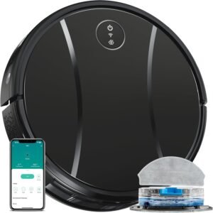 Tipdiy G90 4200Pa robot vacuum and mop combo for hard floors and pet hair