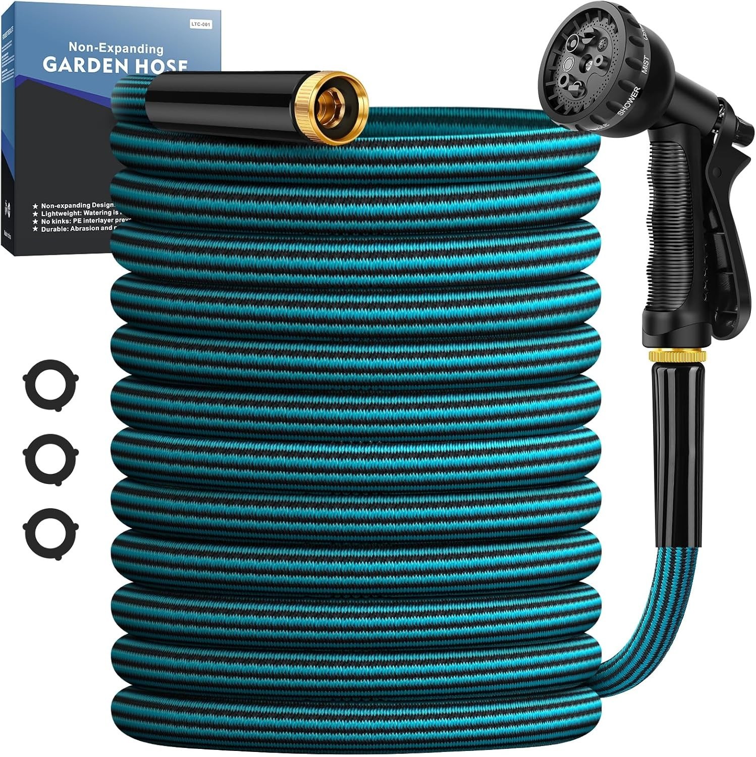 50ft Garden Hose Ultra Lightweight Kink-Free