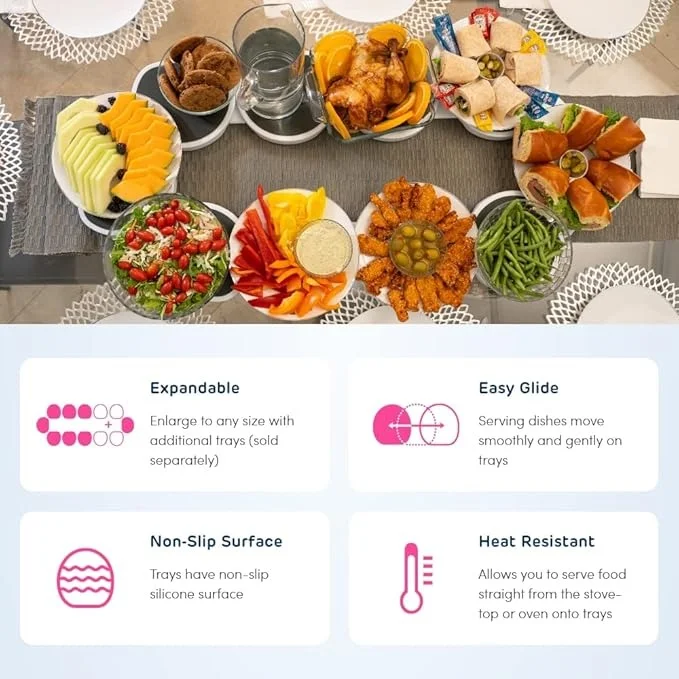 Lazy Susan Revolution full set kitchen essentials for sharing food at the table
