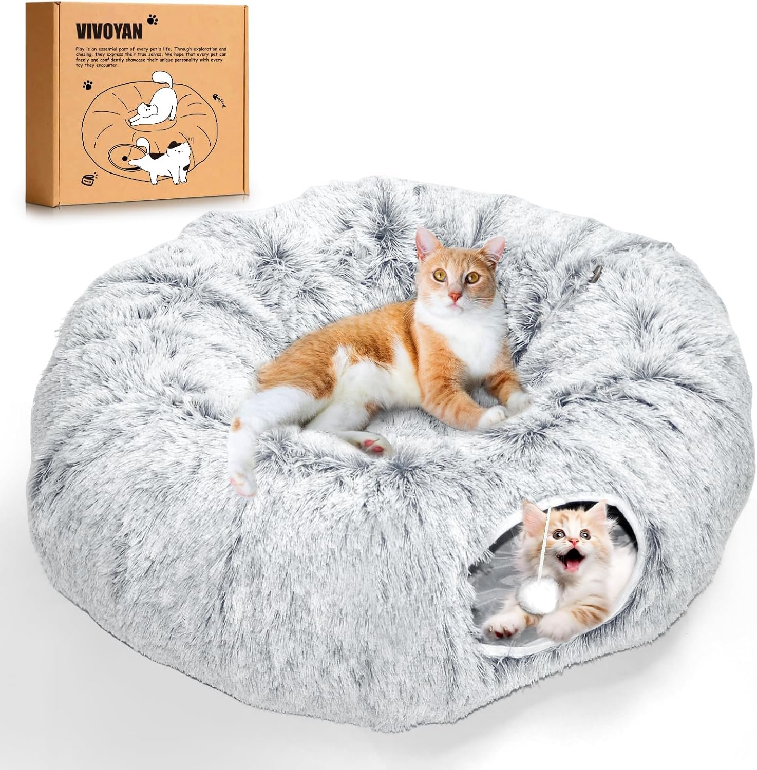 VIVOYAN cat tunnel toy for indoor cats