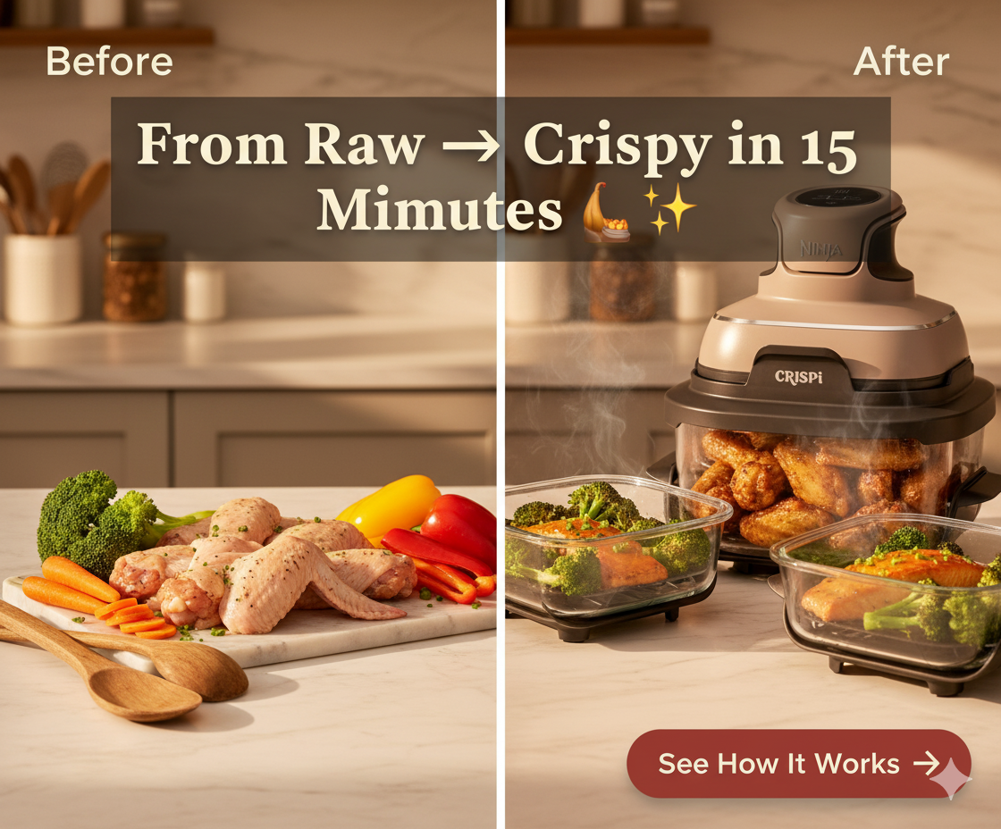 Ninja Crispi air fryer kitchen essentials
