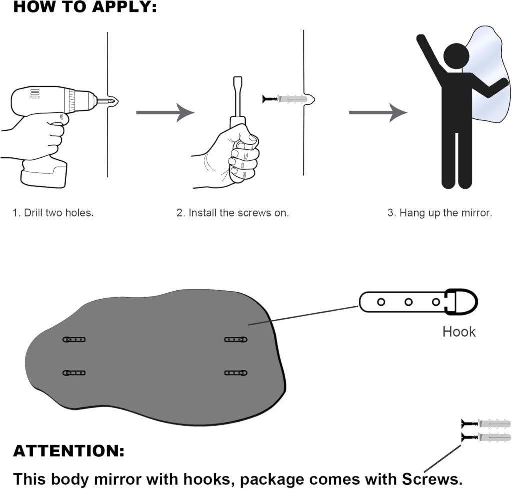 TRAHOME Irregular Asymmetrical Wall Mirror (Hook Style) 32" x 18" Review (2026): The “wavy mirror” that upgrades a bathroom or entryway without the drama 2 61gWUViZczL. AC SL1500 All Home Improvement