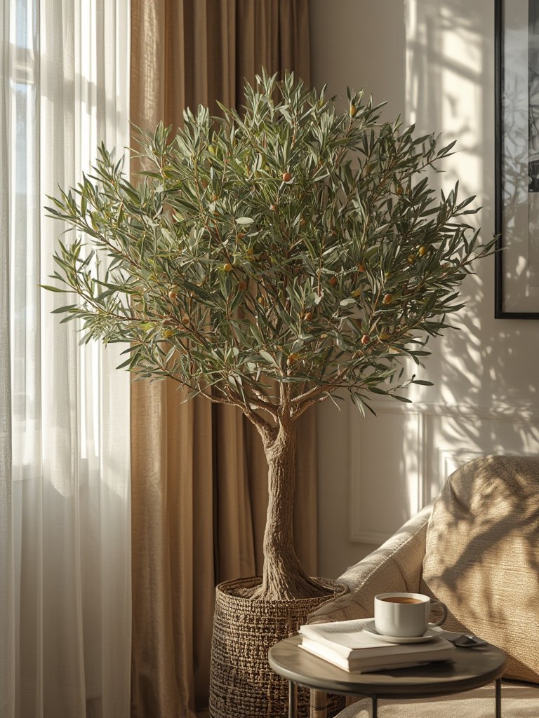 artificial olive in action