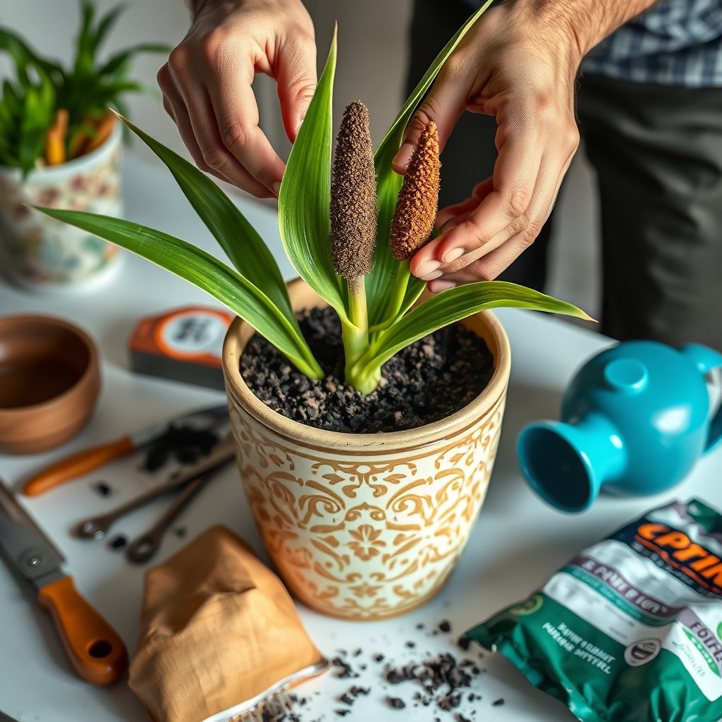 cat tail plant - Illustration 2