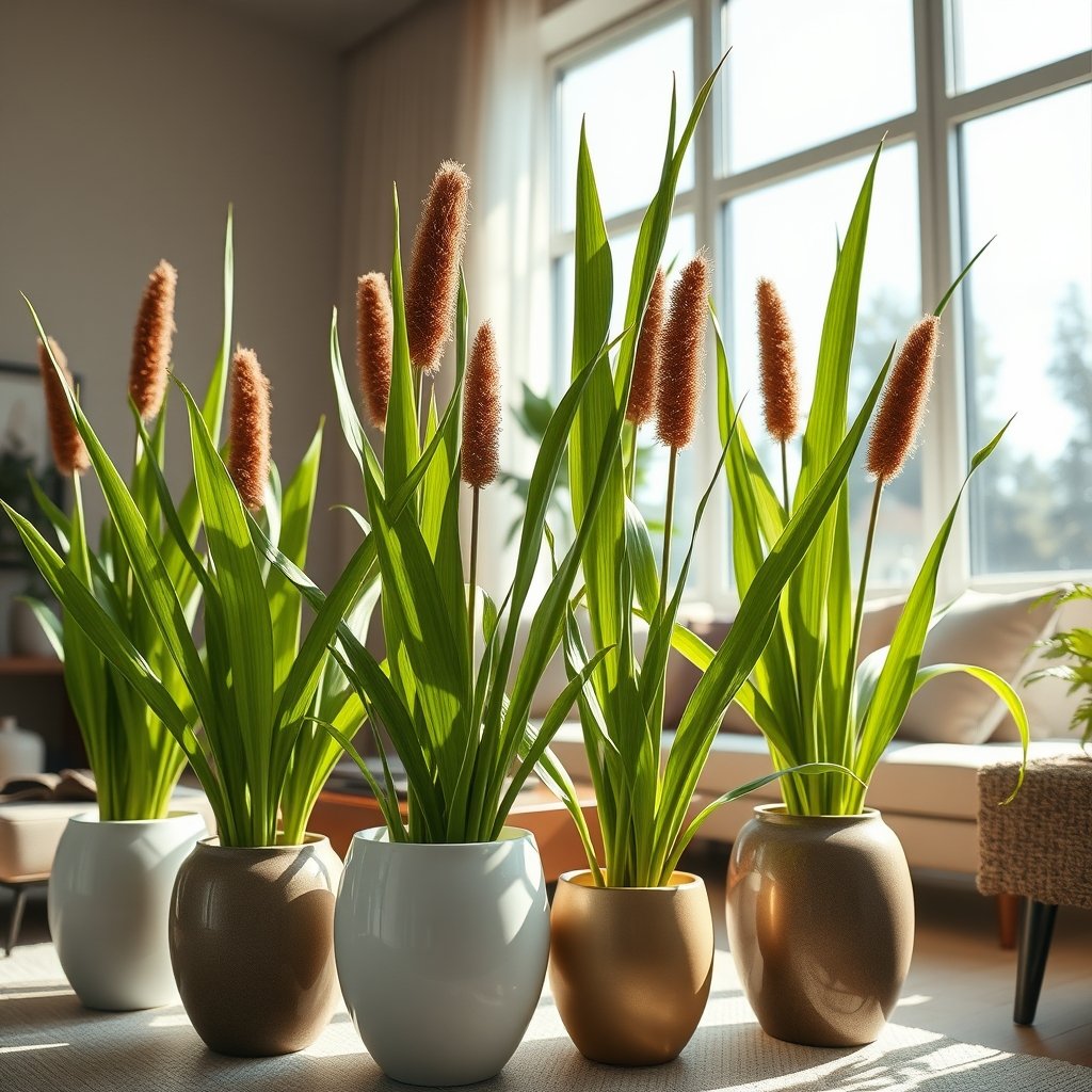 cat tail plant - Illustration 1
